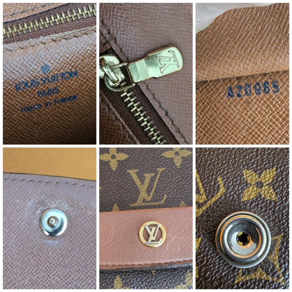 LOUIS VUITTON Monogram Bordeaux 24 Brown Shoulder Vintage Bag for Women's - Picture 16 of 17